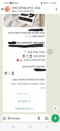 תמונה 7 מתוך חוות דעת על נבוא - אישורי הגעה בוואטספ לאירועים - אישורי הגעה וסידורי הושבה לחתונה